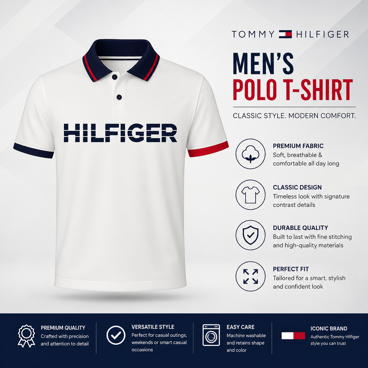 Premium Polo T-Shirt - Tommy Hilfiger & Calvin Klein