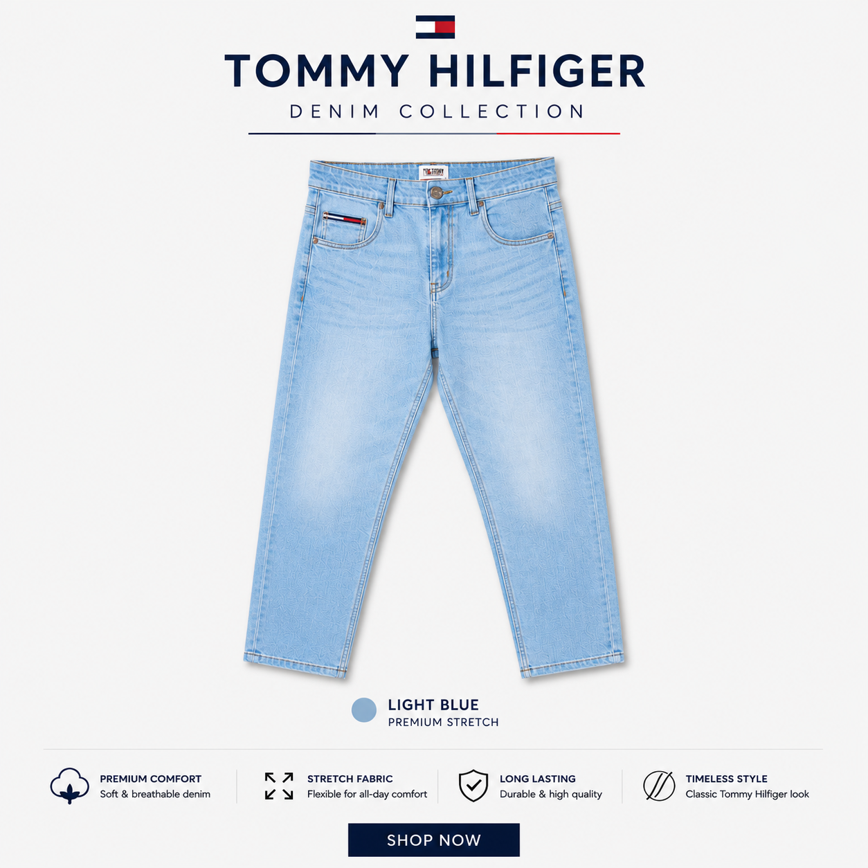 Tommy Hilfiger Men’s Premium Stretch Denim
