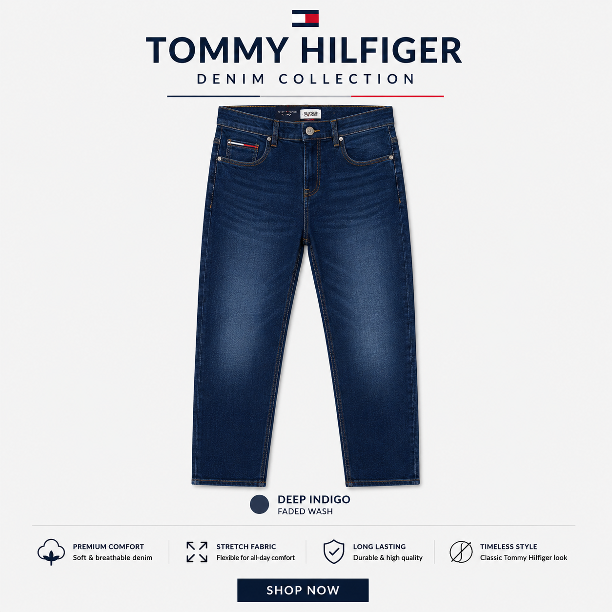 Tommy Hilfiger Men’s Premium Stretch Denim