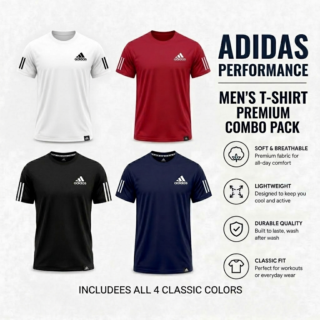 COMBO- Adidas Performance - Men's Premium T-Shirt
