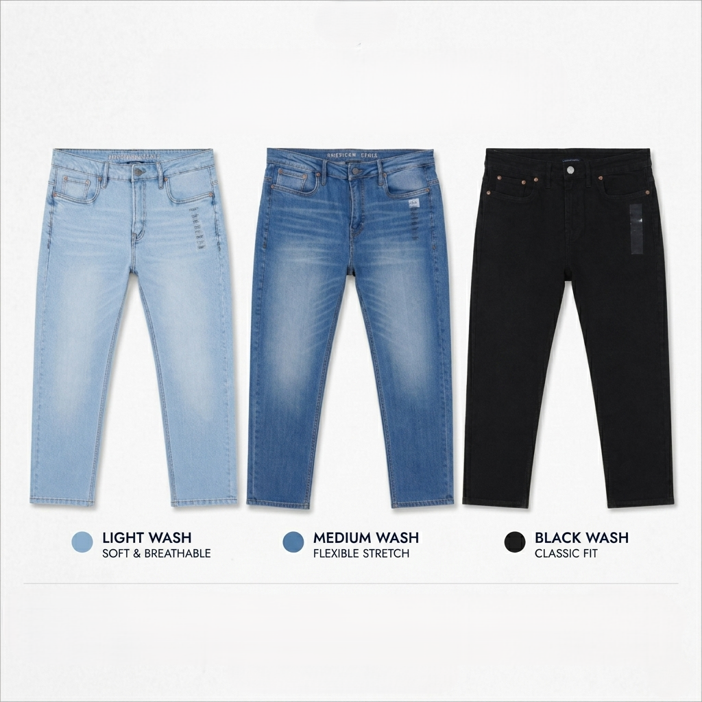 American Eagle Men’s Signature Denim Bundle (3 Pcs)