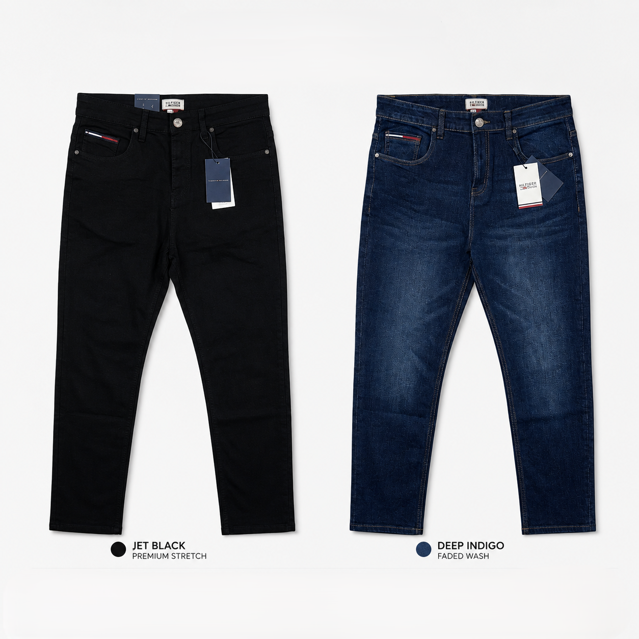 Tommy Hilfiger Premium Denim ( Jet Black & Deep Blue)