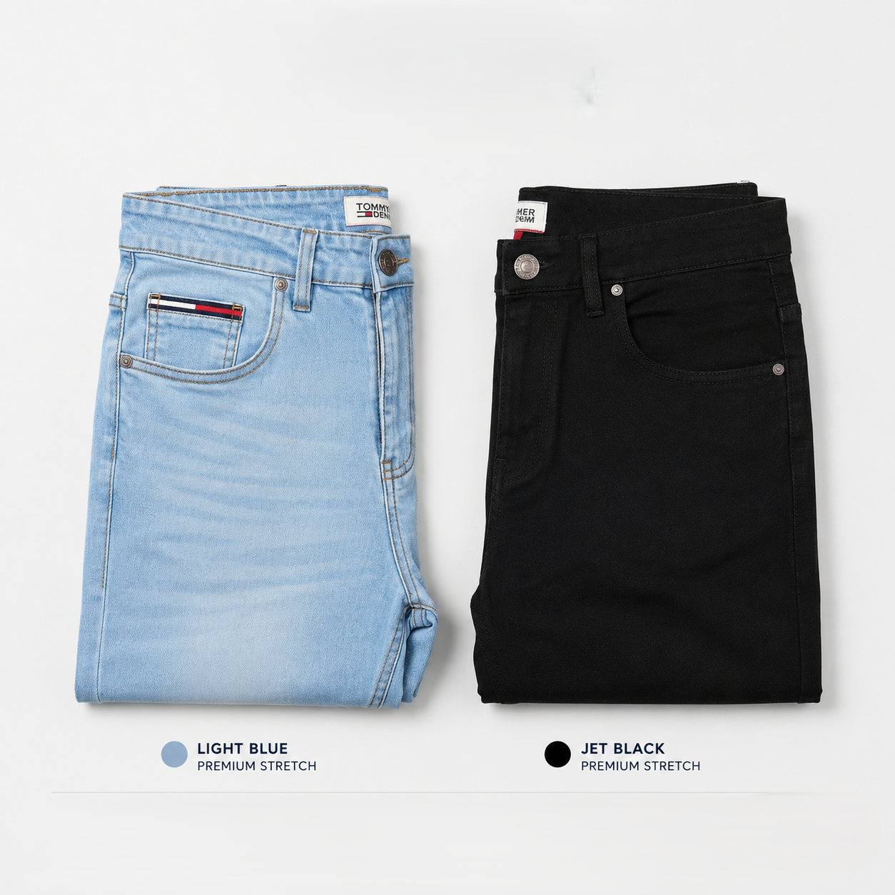 Tommy Hilfiger Premium Denim ( Jet Black & Light Blue)